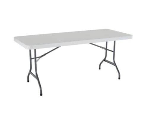 6′ Rectangular Table (fits 6 – Max 8 person)