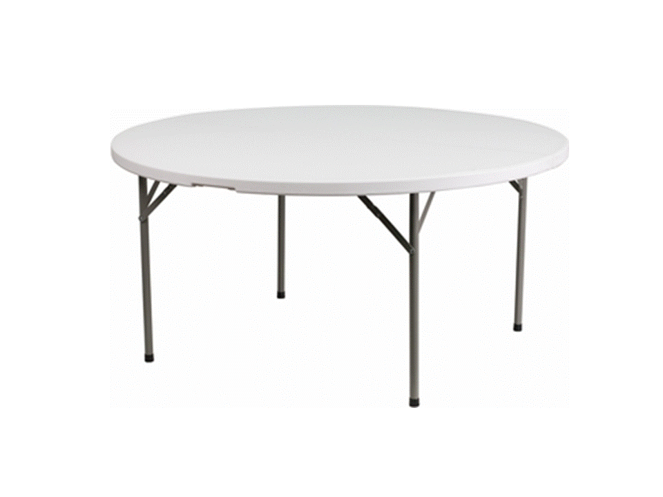 60″ Round Table (fits 8 – Max 10 person)