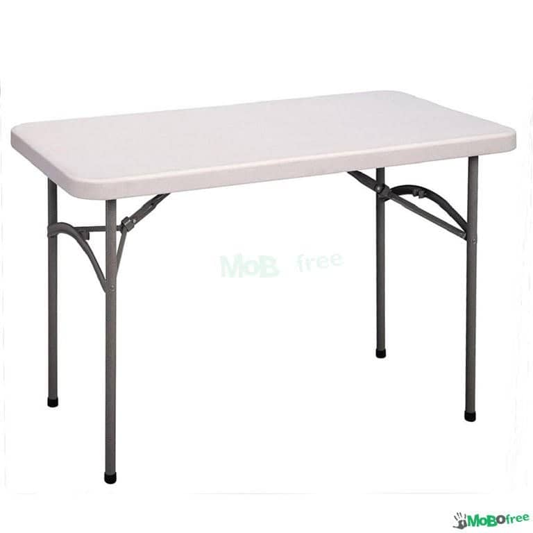 4′ Rectangular Table – Standard Adult Table (fits 4 – Max 6 Person)