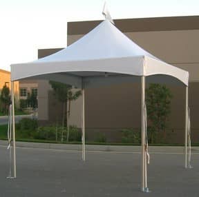 10′ x 10′ High Peak Tent “Top Only” – Installed