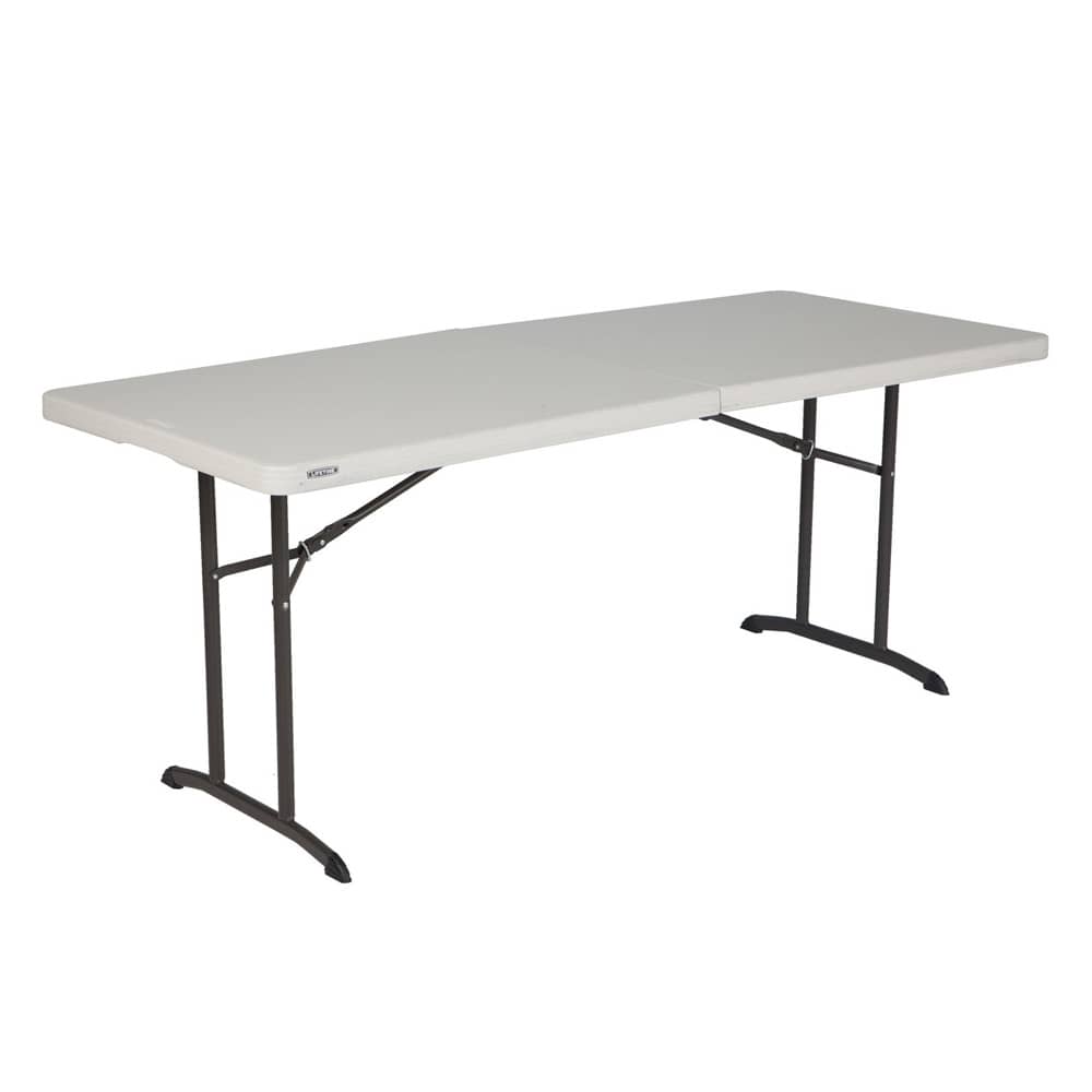 6′ Rectangular Table (fits 6 – Max 8 person) – Folds in Half
