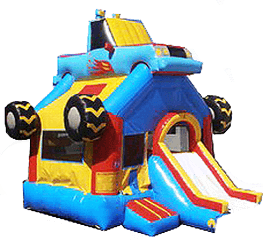 Monster Truck w/ Slide and Hoop