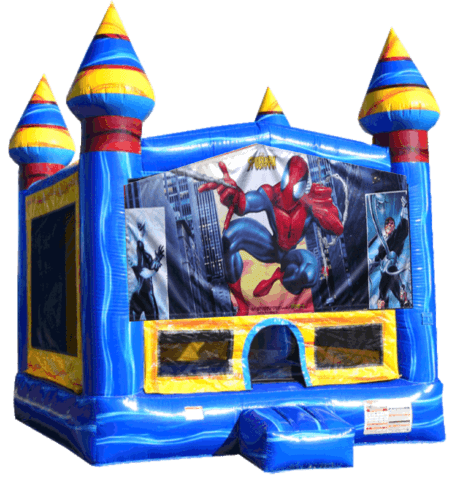 Spiderman Blue 13x13 Bounce House