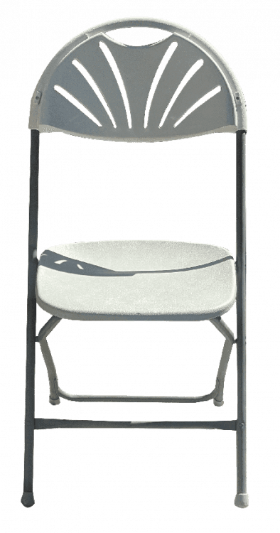 Grey folding chair