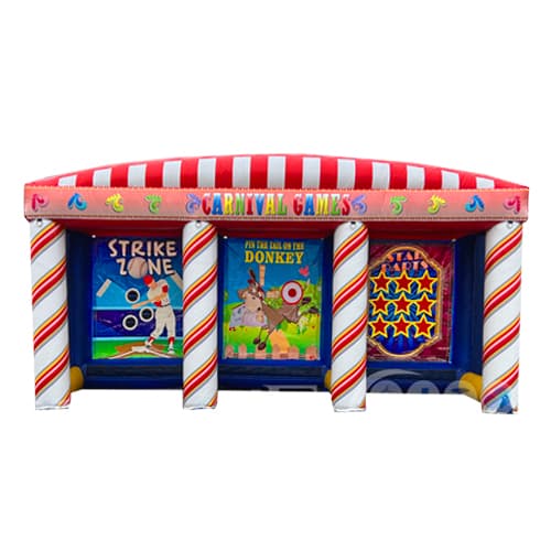 3 in 1 Inflatable Carnival Games – 19’L x 5’W x 9′ H