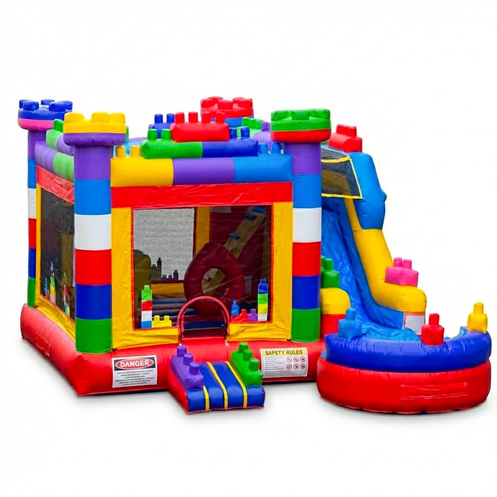 Mega Block Combo with slide 22'Lx18'W