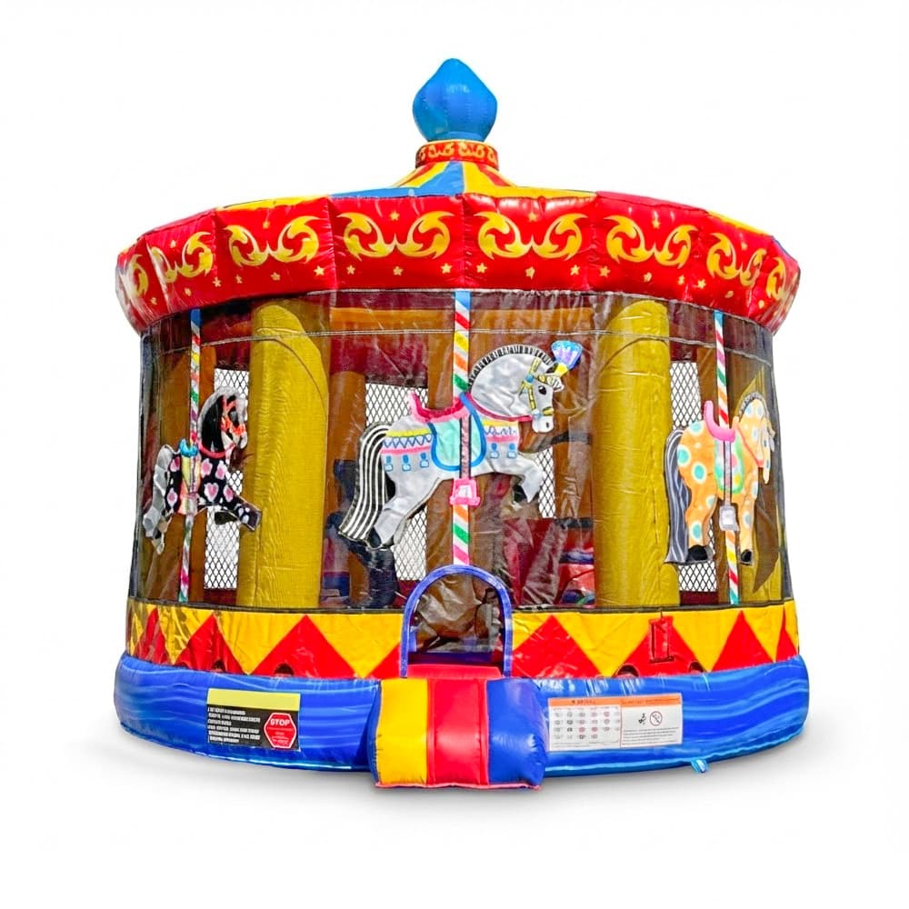 Carousel Combo with slide 20'L x 20'W