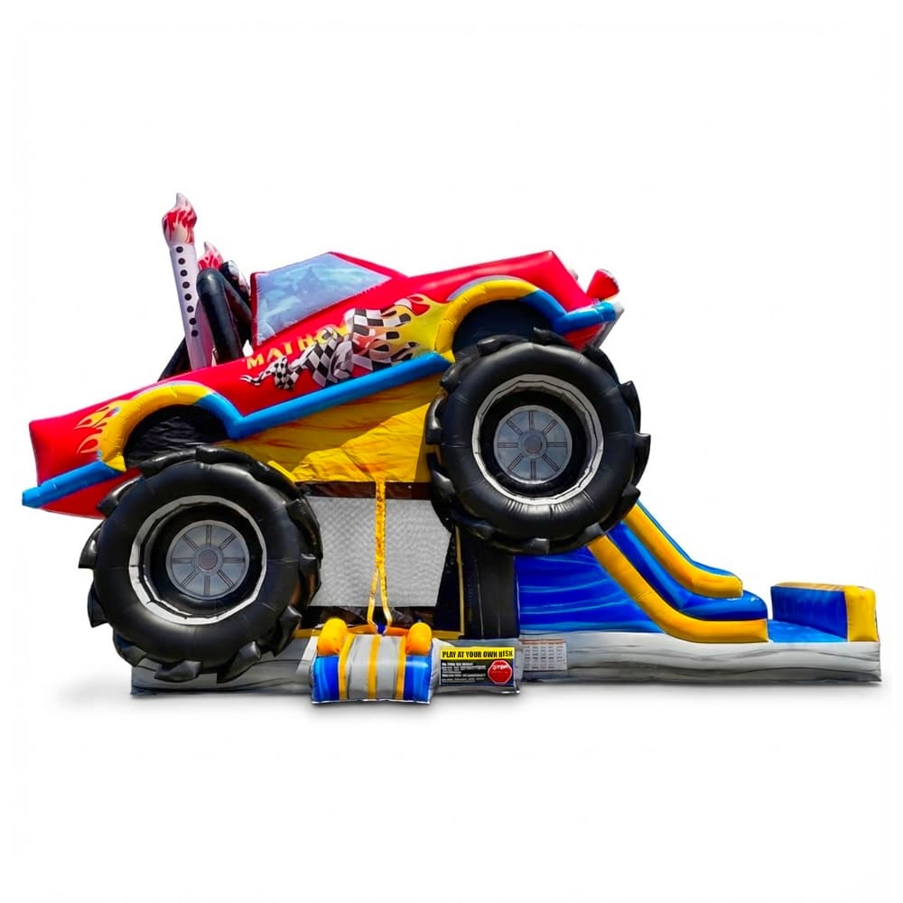 Monster Truck Combo with Slide 33'L x 13'W x 20'H - Attraction