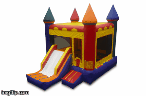 Castle w/Slide and BB Hoop