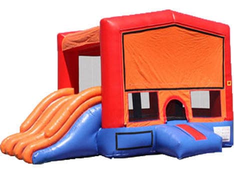 4-in-1 Combo Bounce House with Front Slide (Dry)