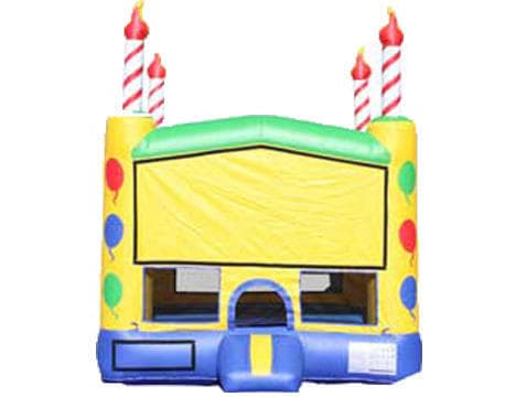 Yellow Birthday Candle Bounce House