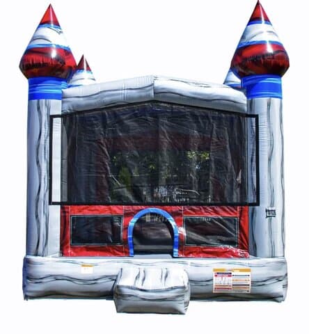 Blue and Red Marble Castle 13x13