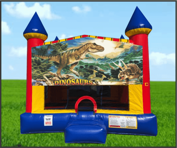 Dinosaur Large 15 x 15 Castle Bouncer