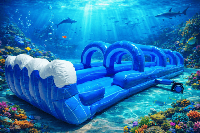 Blue Wave Dual Lane Slip n Slide