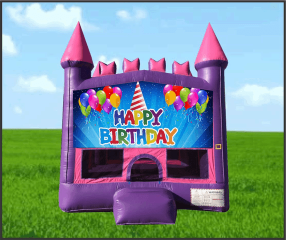 Pink Castle Happy Birthday
