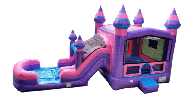 Dual Lane Pink and Purple Combo Dry Slide