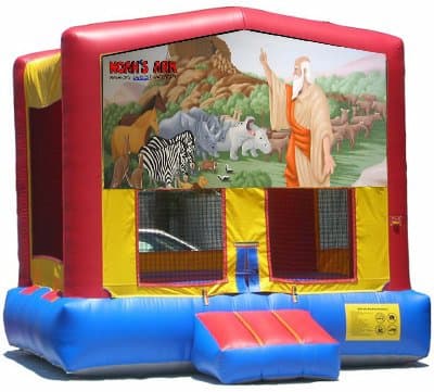Noah's Ark-themed inflatable bounce house and jumper rentals