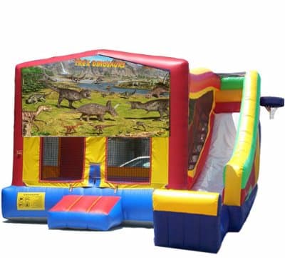 Dinosaurs-themed inflatable bounce house and jumper rentals