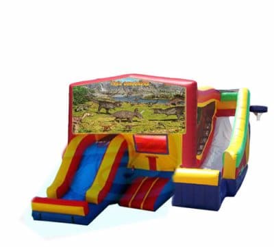 Dinosaurs-themed inflatable bounce house and jumper rentals