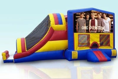 One Direction-themed inflatable bounce house and jumper rentals