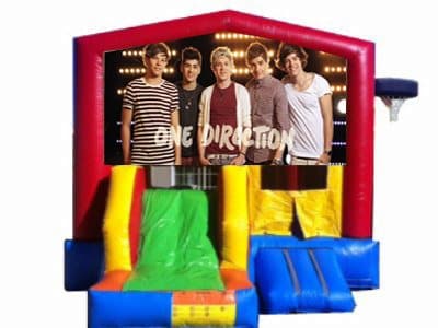 One Direction-themed inflatable bounce house and jumper rentals