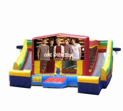 One Direction-themed inflatable bounce house and jumper rentals