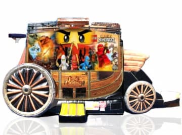 Ninjago-theme inflatable bounce house and jumper rentals