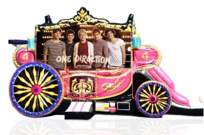 One Direction-themed inflatable bounce house and jumper rentals