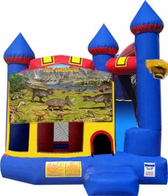 Dinosaurs-themed inflatable bounce house and jumper rentals
