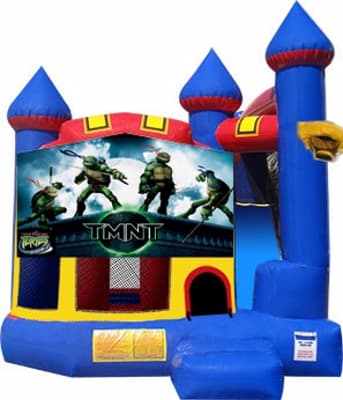 Ninja Turtles-themed inflatable bounce house and jumper rentals