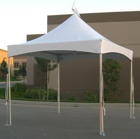 10' x 10' High Peak Tent "Top Only" - Installed