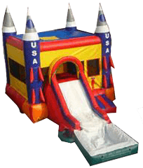 Rocket w/ Slide and BB Hoop and Water Tub