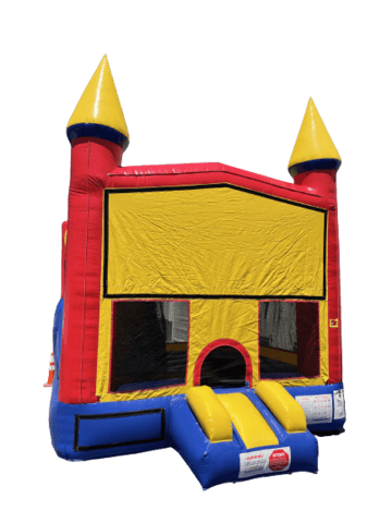 3-in-1 Combo Bounce House with Front Slide (Dry)