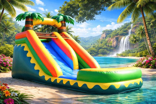 14ft Tropical Waterslide
