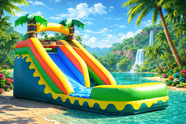 18ft Tropical Waterslide
