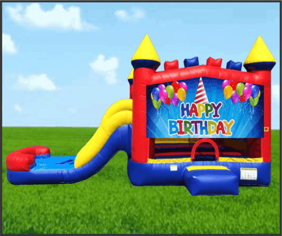 Happy Birthday 4 in 1 Combo Dry Slide