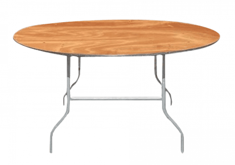 60" Wood Round Table