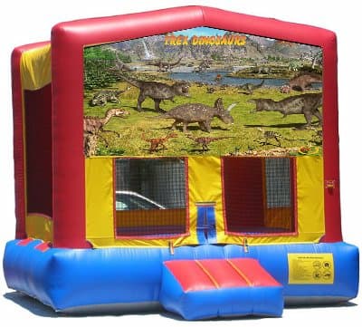 Dinosaurs-themed inflatable bounce house and jumper rentals