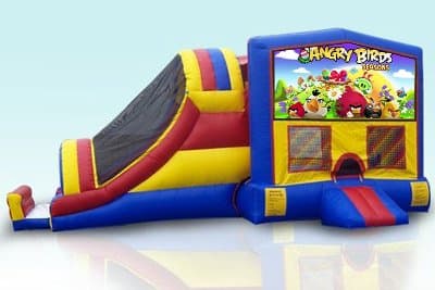 Angry Birds-themed inflatable bounce house and jumper rentals
