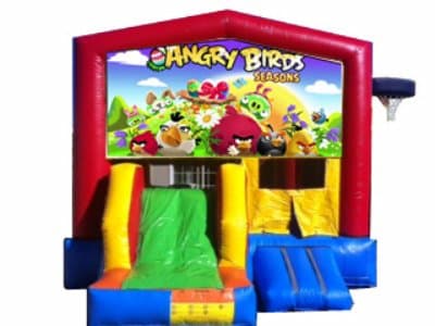 Angry Birds-themed inflatable bounce house and jumper rentals