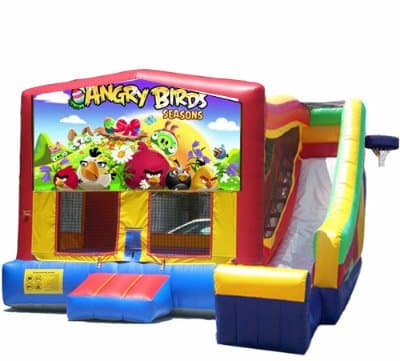 Angry Birds-themed inflatable bounce house and jumper rentals