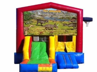 Dinosaurs-themed inflatable bounce house and jumper rentals