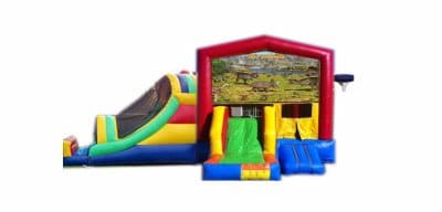 Dinosaurs-themed inflatable bounce house and jumper rentals