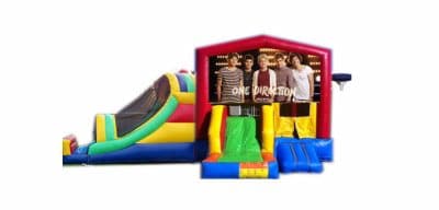 One Direction-themed inflatable bounce house and jumper rentals