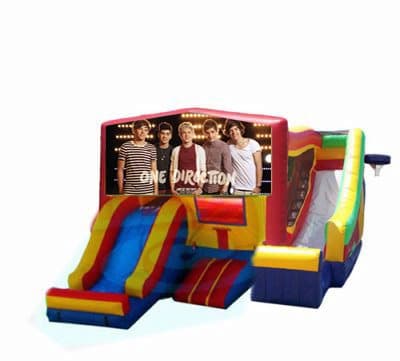 One Direction-themed inflatable bounce house and jumper rentals