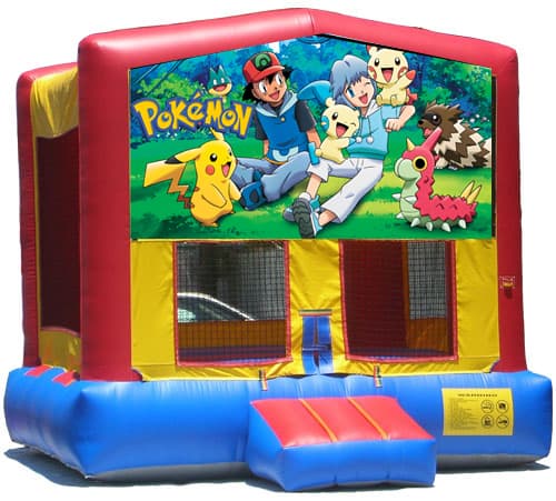 Pokemon-theme inflatable bounce house and jumper rentals