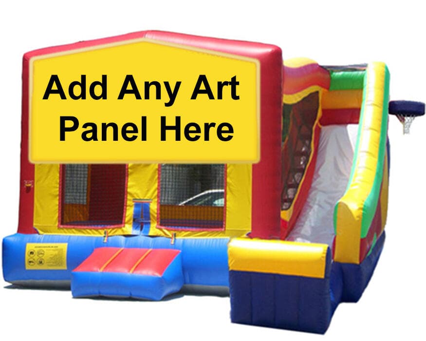 Peppa Pig Slide-themed inflatable bounce house and jumper rentals